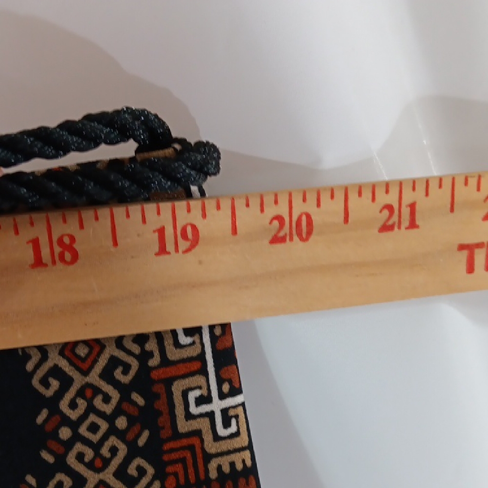 Susan Graver Women's Size XL Black and Brown Wide Leg Pants Tassled Rope Belt - Picture 3 of 8